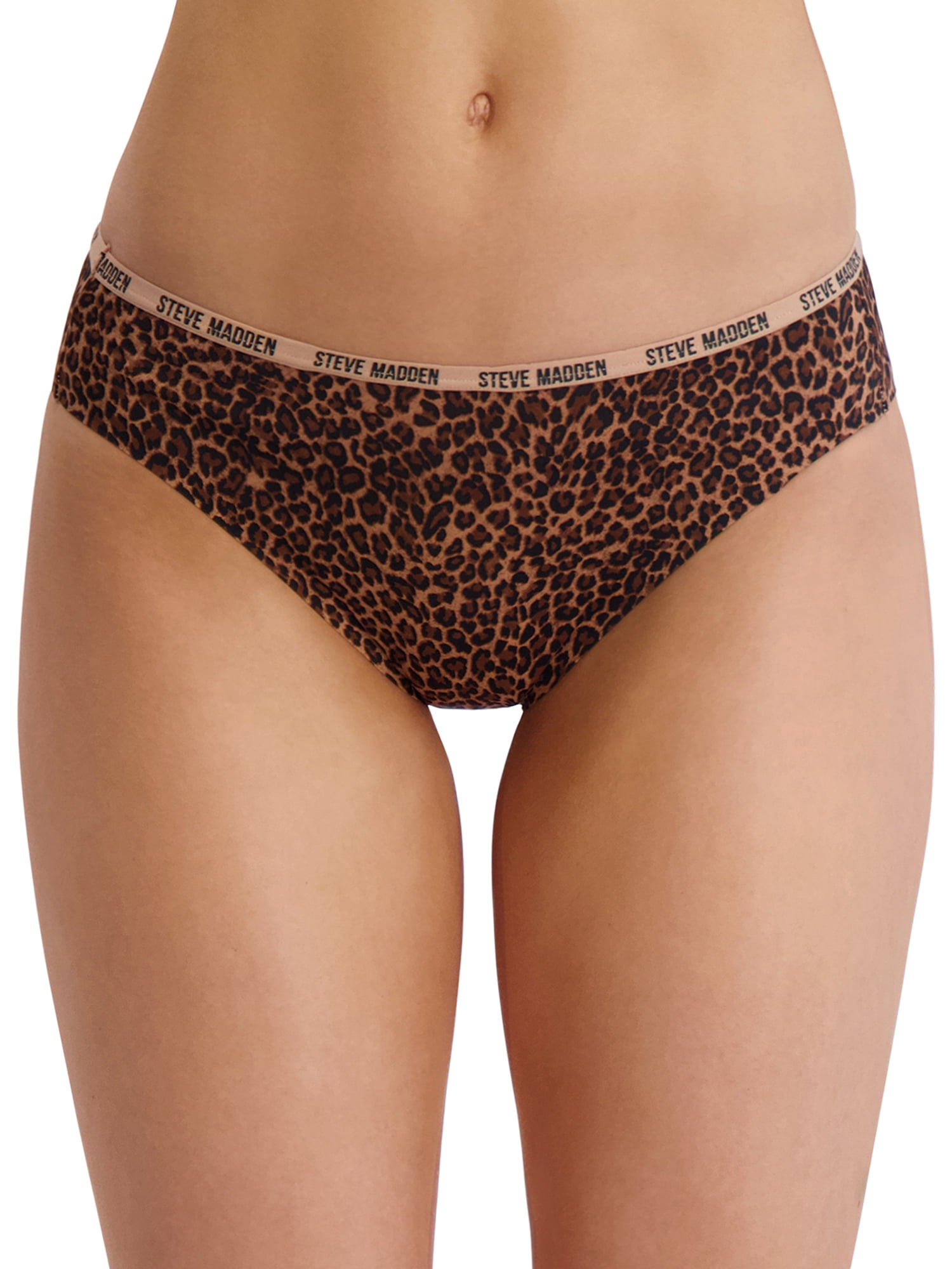 Steve Madden Women's Microfiber Cheeky Panties, 5-Pack, Sizes S-XL