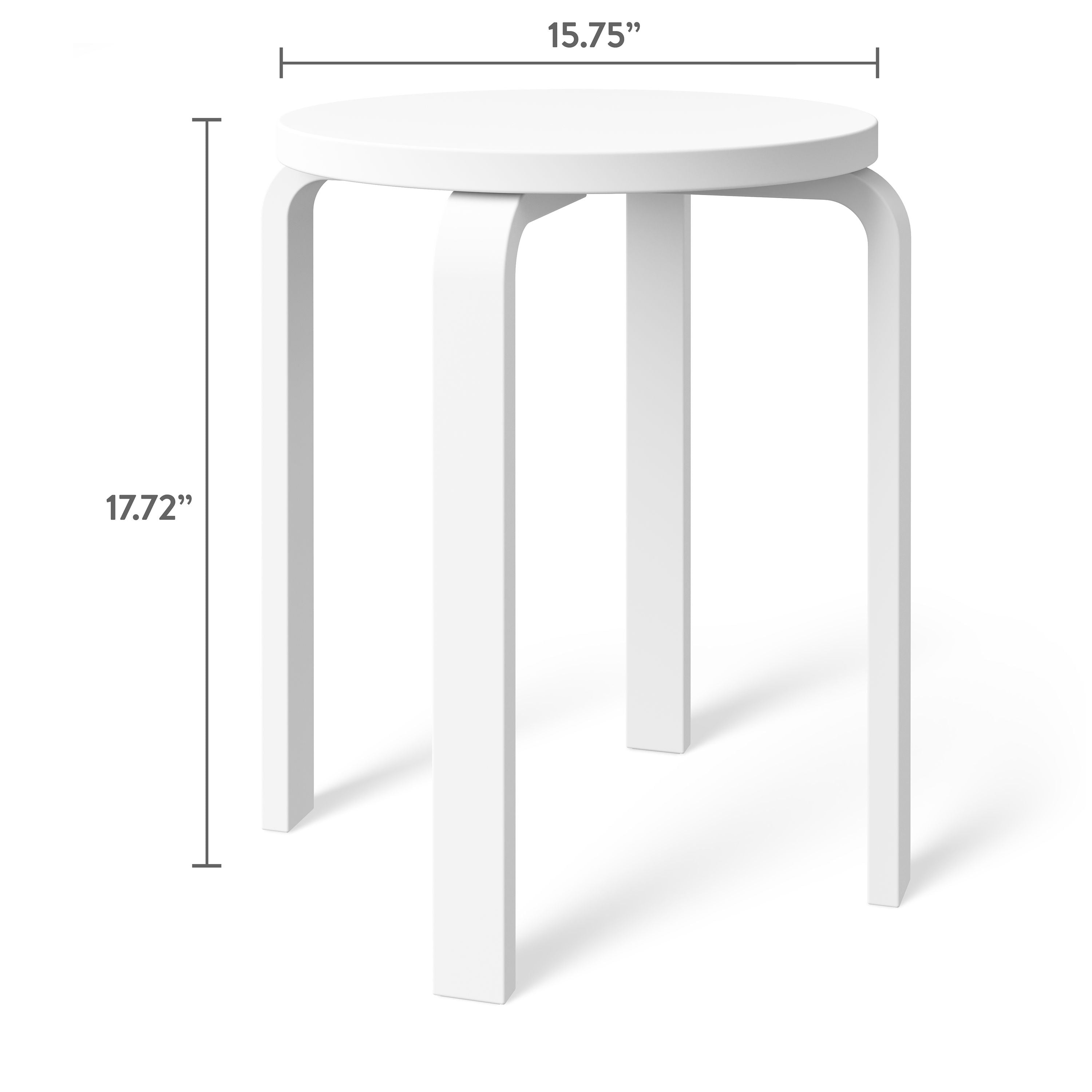 Mainstays Kids Wood Nightstand Side Table, Brilliant White