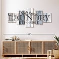 thumbnail image 3 of Elephant Stock 24 Hours Laundry Wall Sign Wall Art - Horizontal Multi Panel Canvas - Laundry Room Wall Decor - Wall Signs Multi Panel - Blue And Black Decor - 55" x 24", 3 of 8