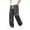 Black, variant on Bxsruta Men's Drawstring Jeans Baggy Denim Pants Wide Leg Loose Fit Casual Streetwear