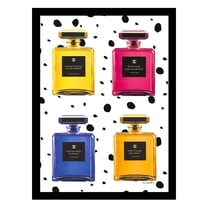 Fashion Wallpaper Glam Perfume Bottles - Framed Print