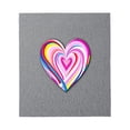thumbnail image 2 of Vibrant Multicolored Heart Flannel Blanket - Soft Cozy and Warm for Sofa Travel Bed and Chair - Perfect for Comfort, 2 of 5