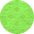 thumbnail image 1 of Ahgly Company Indoor Round Abstract Green Modern Area Rugs, 8' Round, 1 of 4