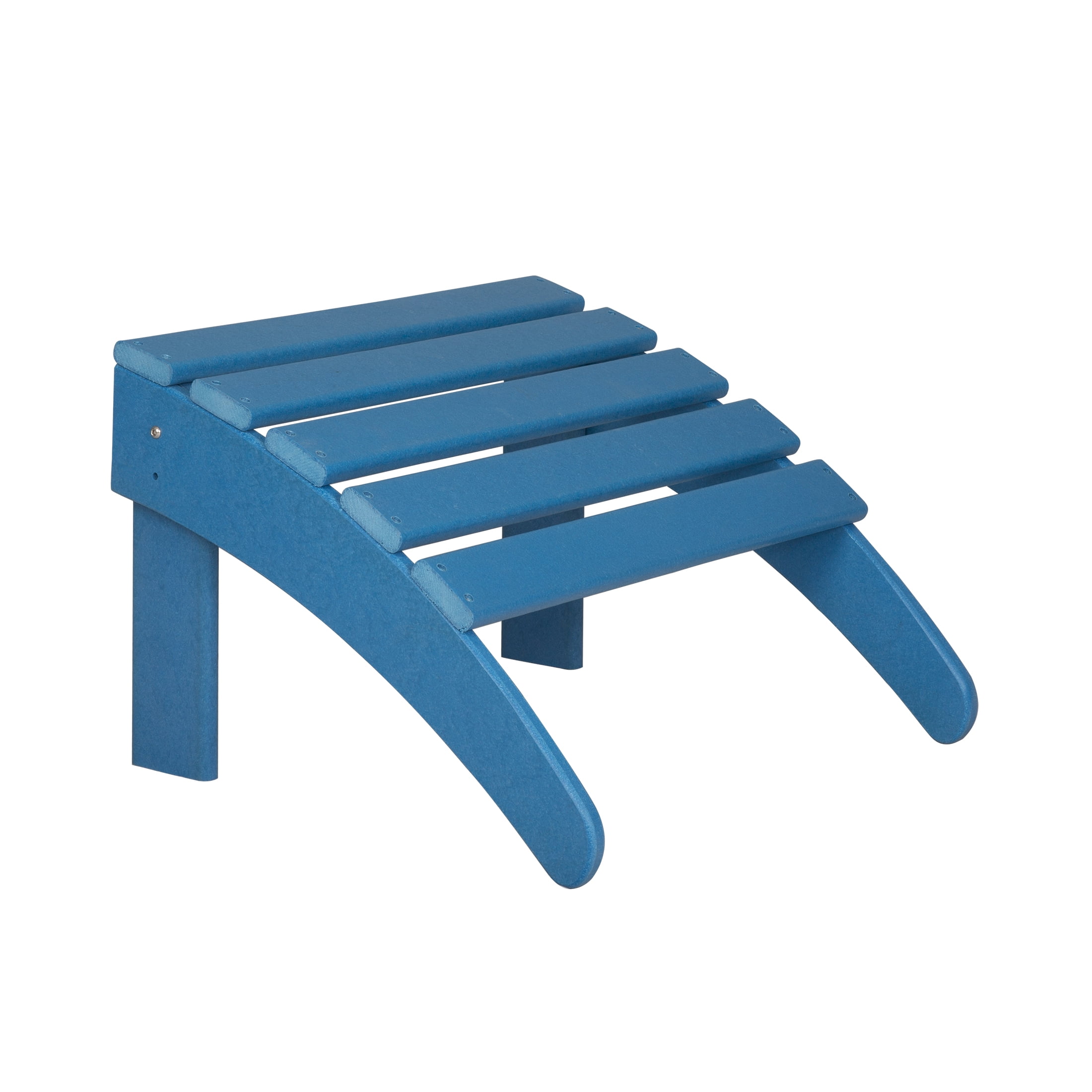 Westin Outdoor 4-Piece Adirondack Patio Chairs with Ottoman Footrest Set, Pacific Blue