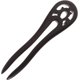 thumbnail image 1 of BEMS-1 pieza de pinza para el cabello de ébano natural, ahuecada de madera para mujer, 1 of 4