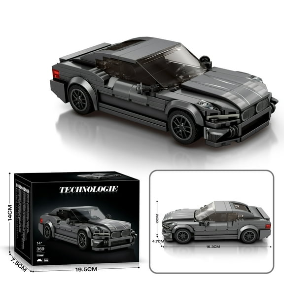Sports Car Building Blocks Set for Adults, Racing Car Collectible Display Model Toy Kit, Creative Gift for Kid Boy Girl, 369 Pcs