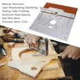thumbnail image 4 of Woodworking Benches Router Plate, 8mm Thickness Efficient Easy To Install Wide Application Aluminum Router Plate  For Drilling, 4 of 8