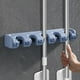 thumbnail image 3 of Soporte de escoba para , almacenamiento de montaje en pared, organizador de herramientas de cocina para jardín, colgador de pared para artículo 5 gancs negros perfecl sostenedor de la escoba, 3 of 7