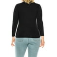thumbnail image 3 of Women's Plus Size Casual Fitted Long Sleeve Solid Turtleneck Sweater Tops, 3 of 6