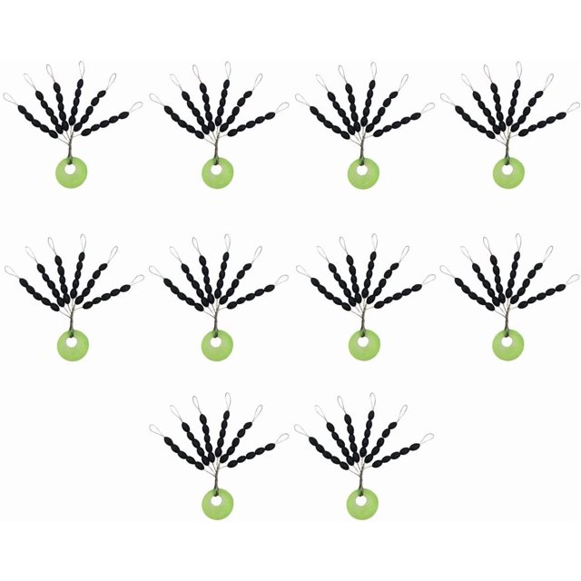 czcpp-Fishing Bobber Stoppers Line Stops: 300pcs Sinker Float Stops for Bass Fishing - Texas Rig Weight Stoppers