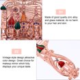 thumbnail image 3 of 2pcs Vintage Castle Mirror Comb Set Antique Hand Held Vanity Mirror Comb Kit, 3 of 9