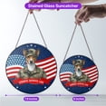 thumbnail image 5 of Happy Father's Day Honoring Veterans Basenji in Army Uniform Stained Glass Suncatcher African Barkless Dog Lover Window Hanging Sign Decor - 13007, 5 of 5