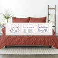 thumbnail image 6 of Kotton Culture 600 TC Pinch Pleated Duvet Cover 100% Egyptian Cotton with zipper (California King, Burnt Orange) - 1 Piece, 6 of 6