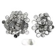 thumbnail image 4 of Juego de 100 piezas de insignias de botones en blanco, forma redonda, prevención de óxido, fácil impresión, kit de insignias para máquina para hacer botones, 32 mm/1,3 pulgadas, 4 of 12
