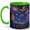 Green, variant on Magical Night Sky 11oz Ceramic Mug, Dragon Star Coffee Cup