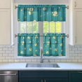 thumbnail image 3 of Country Floral Print Curtains 24" Short - 3 Panel Vintage Set with Bohemian Blooms, Farmhouse Rod Pocket Window Treatment, 3 of 6