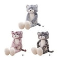 thumbnail image 2 of Ounissouiy juguete de peluche de 50cm, muñeco de gato encantador de simulación de peluche, juguetes suaves para dormir para niños, Animales de peluche y juguetes de peluche Gris 50cm, 2 of 6