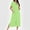 Mint Green, variant on Knit Robe for Women Long Full-Length Zip-Up Housecoat with Pockets Gradient Color Nightgown Lounge Wear for Maternity and After Shower