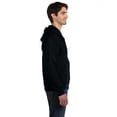 thumbnail image 3 of Adult Supercotton™ Full-Zip Hooded Sweatshirt - BLACK - XL, 3 of 3