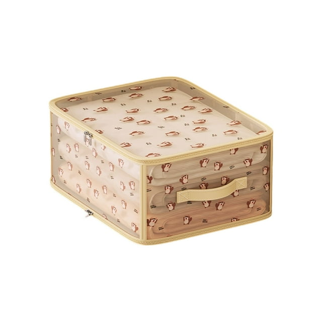 Ohufall Squirrel Pattern Foldable Fabric Storage Bin Large Capacity For Closet Sweater Blanket Pants Storage