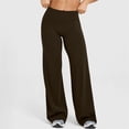 thumbnail image 2 of HAJWOH Workout Leggings Womens No Front Seam Straight Leggings High Waist Buttery Yoga Pants, 2 of 6