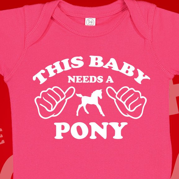 Baby Bodysuit BELLA CANVAS This Baby Needs A Pony Bodysuit T-Shirt, Horse Baby Clothing, Equestrian Baby Clothes, Born To Ride Horses, Horse Themed Baby Items Gift