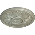 thumbnail image 3 of Ekena Millwork 18"OD x 1 3/4"P Edinburgh Ceiling Medallion (Fits Canopies up to 5 1/4"), Hand-Painted Flash Gold, 3 of 6