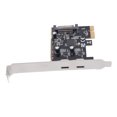 thumbnail image 1 of Usb PCIe to Type C Adapter Card USB 3.2 Gen1 2 Port Expansion Card ASM1042 Main Control Chip 5Gbps for Desktop PC, 1 of 7
