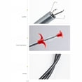 thumbnail image 4 of Outil de Débouchage de Drain, Pince de Débouchage Flexible pour Plomberie, Outil de Dragage d'Évier avec 4 Griffes, 4 of 8