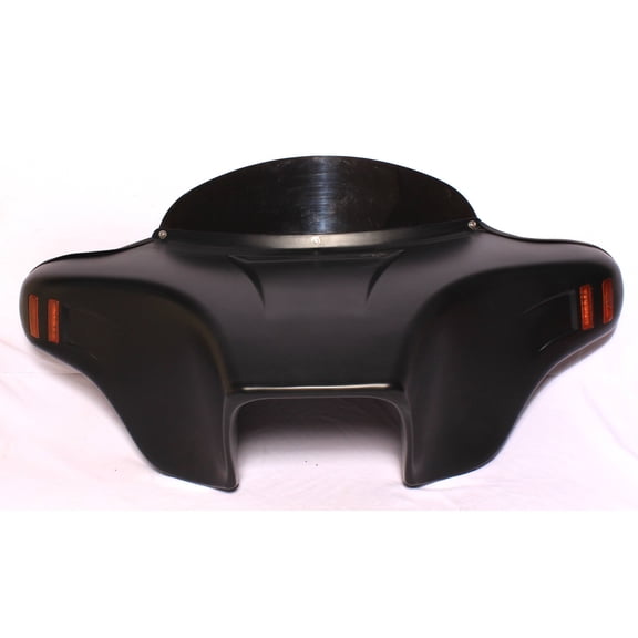 PRIMER BLACK BATWING FAIRING WINDSHIELD for HARLEY SOFTAIL FATBOY HERITAGE DELUXE CUSTOM SLIM 2000-2017