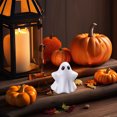 thumbnail image 6 of Halloween Decorations, Mini Resin Figures, White Ceramic Floating Ghost with Solid Color for Desktop Mini Garden Or Terrarium, Moe Grain Ornament, 6 of 6