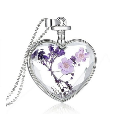 Lilac Heart Necklace