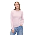 thumbnail image 1 of Top acanalado de manga larga para mujer GAP, talla M, 1 of 4