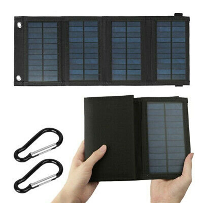SDOTXA 100W Solar Panel  Foldable Solar Panel Battery Charger for Portable Power Station Generator  iPhone  Ipad  Laptop  USB Ports for Outdoor Camping Van RV Trip