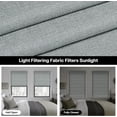 thumbnail image 2 of LazBlinds No Drill Roman Shades for Windows, Cordless Light Filtering Window Shades with UV Protection, Polyester Fabric for Bedroom & Living Room, 33"W x 64"H, Grey, 2 of 7