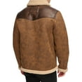 thumbnail image 2 of Men's Levi's Faux Leather Shearling Western Jacket Color: Charcoal Size: M, 2 of 4