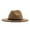 Khaki, variant on HNMKIU Classic Womens Wide Brim Wool Fedora Hat with Adjustable Buckle Belt for Stylish Sun Grey,One Size