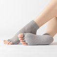 thumbnail image 1 of Yoga Socks Open Toe Open Back Professional Dispensing Women Yoga Five Finger Socks Toe Socks, 1 of 5