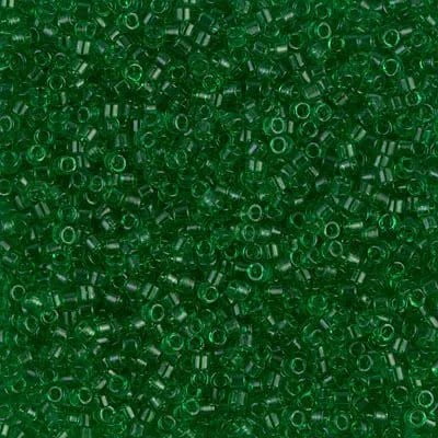 Miyuki Delica Seed Beads DB0705 DB705 11/0 Transparent Kelly Green 7.2 Grams
