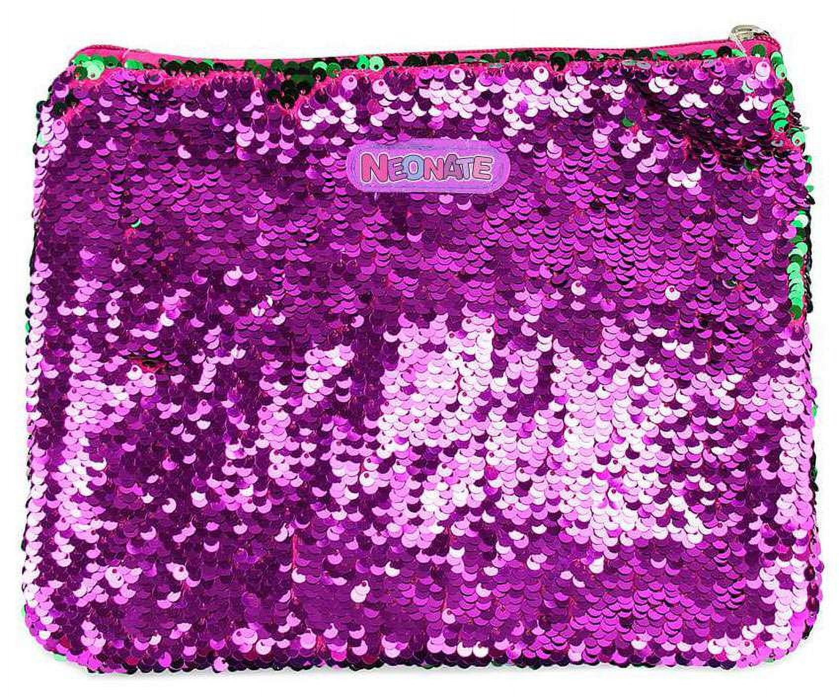 Neonate Babies Purple Sequins Pencil Case