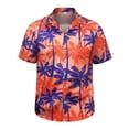 thumbnail image 5 of Hawaiian Shirt for Men Summer Short Sleeve Button Up Notch Collar Tropical Print Beach Shirts Vacation Outfits, 5 of 5