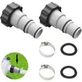 thumbnail image 3 of Swimming Pool Hose Adapter A, Swimming Pool Hose Adapter, 38mm and 32mm Diameter, A-Adapter for Swimming Pool, Hose Adapter for Pumps Hose Connector with (2 Pieces), 3 of 5