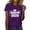 Purple, variant on MEICHEN Graduation Gifts for Her: Class Of 2026 Senior 26 High School Graduation T Shirt Womens Spring Summer Tops