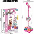thumbnail image 7 of The All-in-One Microphone Toy That Makes Every Day a Concert, 2026 New Karaoke Microphone Toy with Adjustable Stand and LED Lights, Christmas Birthday Gifts for Little Singers, 7 of 7