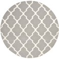 thumbnail image 1 of Safavieh Dhurries Tapis Contemporain Gris - Rond 6 Pieds, 1 of 2
