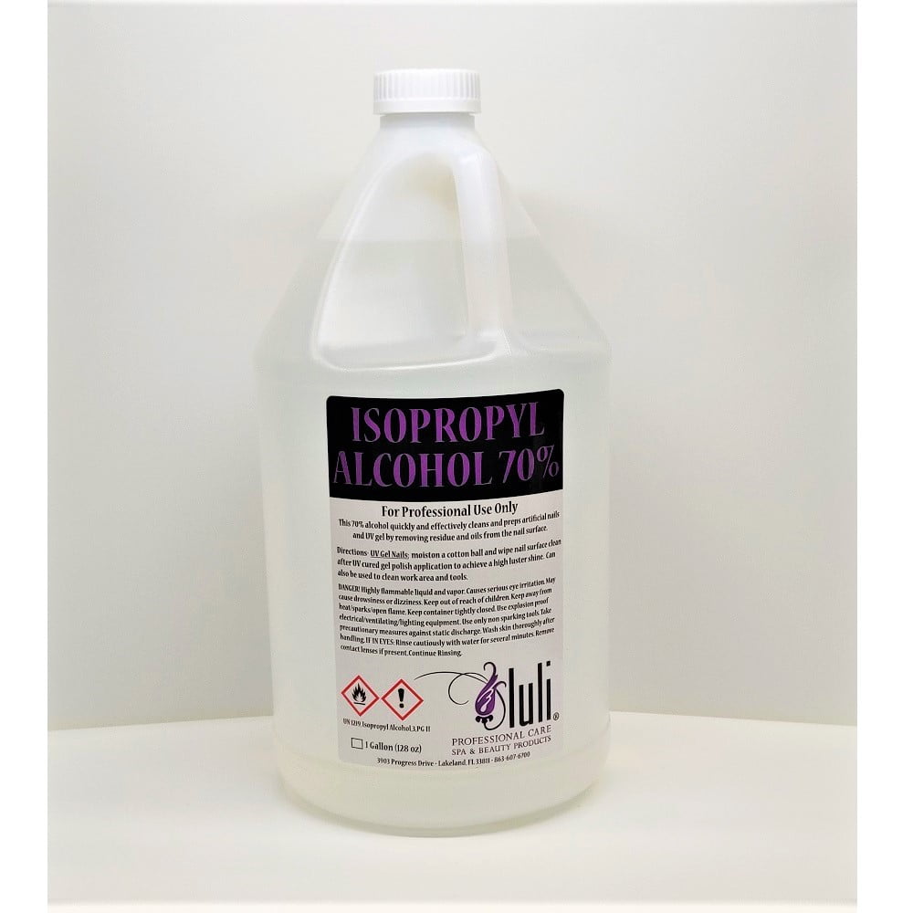 Luli Isopropyl Alcohol 70 USP Grade 1 Gallon 128 Fluid Ounces High Purity Rubbing Alcohol 1 