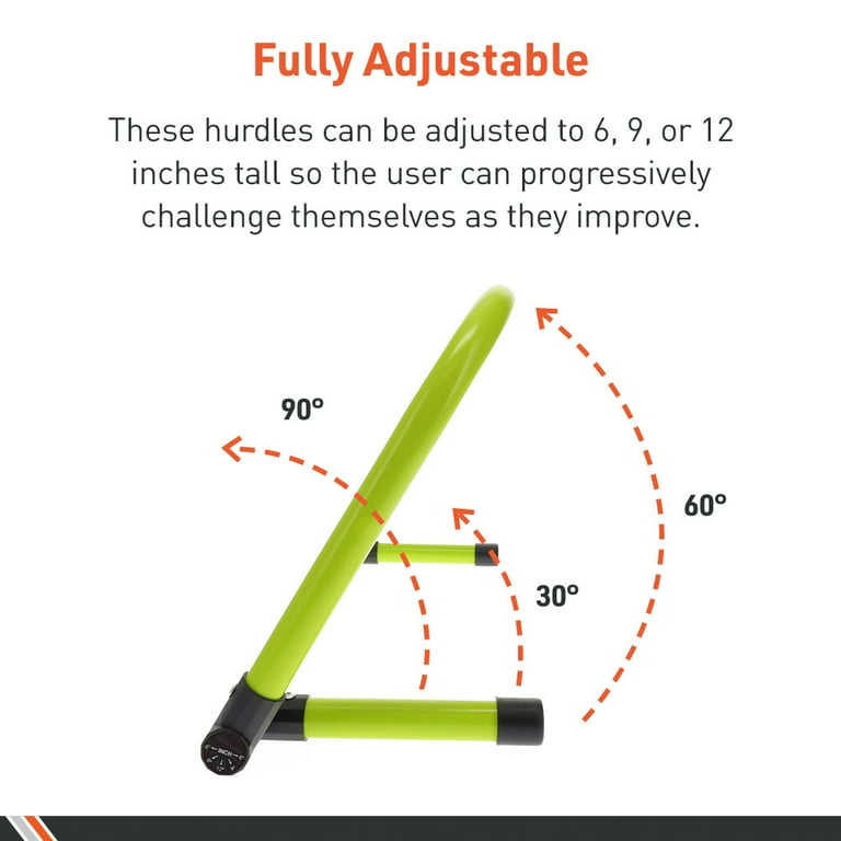Body Sport Adjustable Athletic Speed Training Hurdles