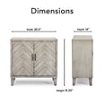 thumbnail image 2 of Finch Friedman Bar Cabinet with Wine Storage Grey, 2 of 5