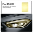 thumbnail image 2 of OULII 1Set Car Headlight Taillight Tint Water Resistant Vinyl Sheet in Yellow, 2 of 7
