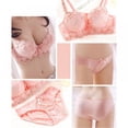 thumbnail image 4 of Women Lace Embroidery Underwire Bra and Panty Set, 4 of 4